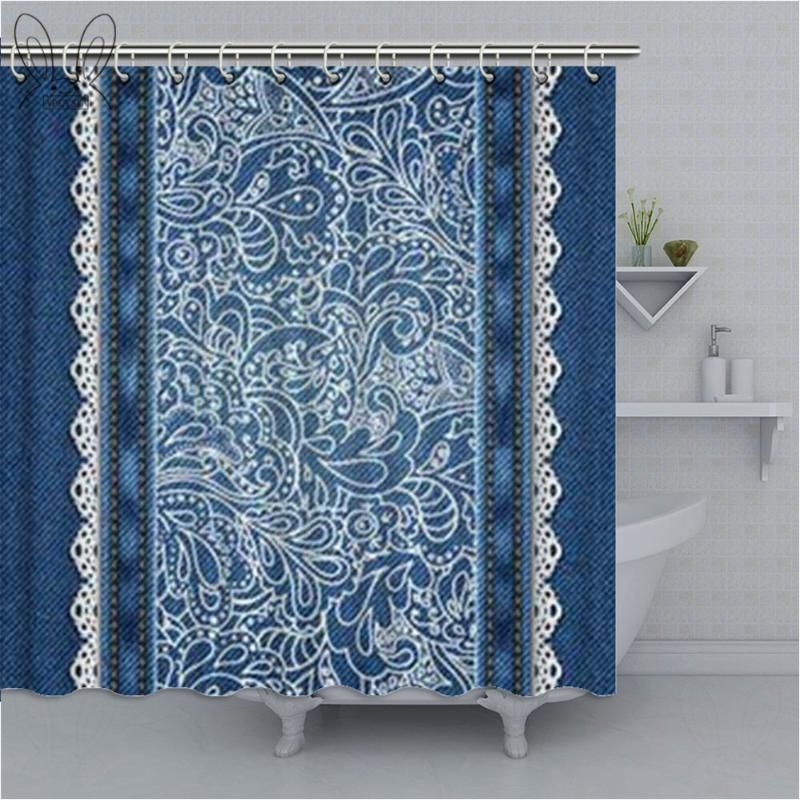 denim shower curtain