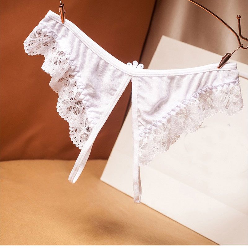Mujeres Calzoncillos Lencería sin entrepierna Bragas eróticas Entrepierna abierta Ropa interior porno Bragas Calzoncillos