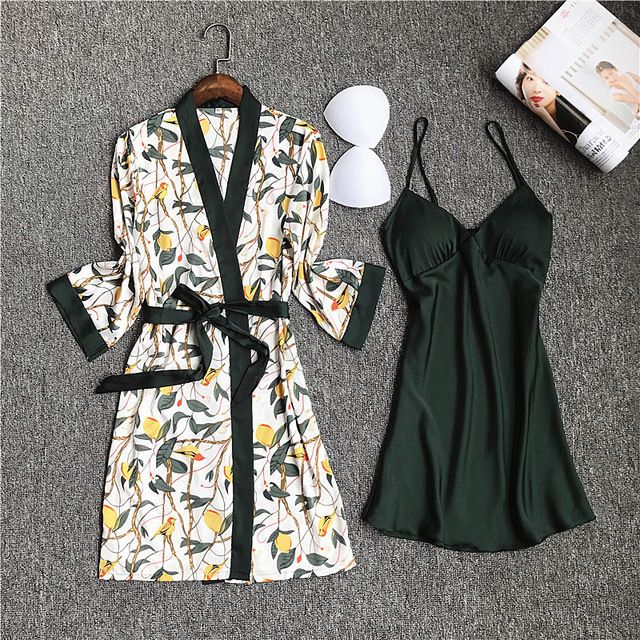 night dress with coat