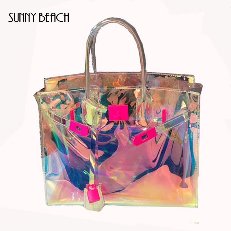 clear holographic bolsa