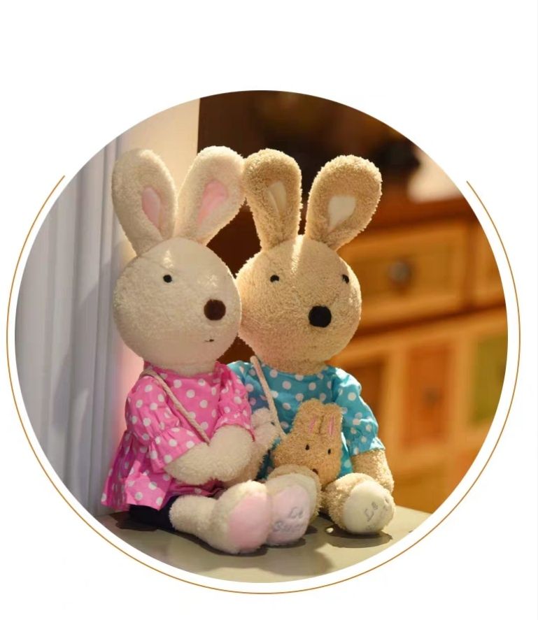 satin al sevimli tavsan oyuncak pelus oyuncak tavsan bebek bebek konfor bebek cift tavsan kiz ve erkek dogum gunu hediyesi tl356 14 tr dhgate com