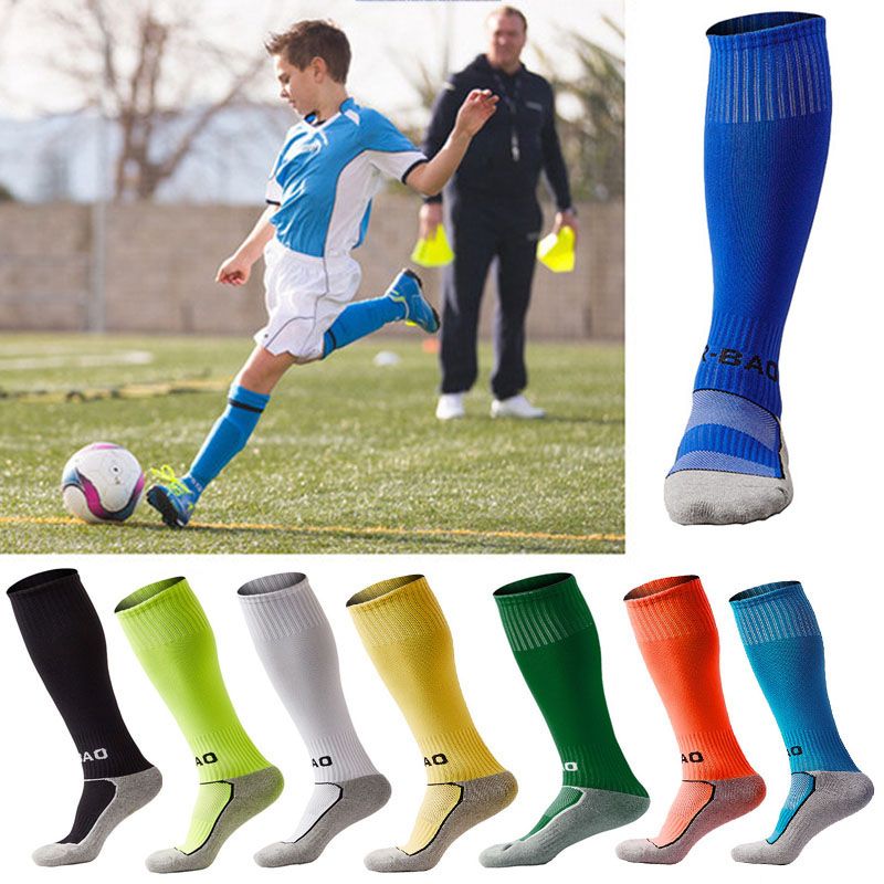 Youth Soccer Socks Boys Girls Knee High Cotton Athletic Compression Socks Football Sport Long Socks