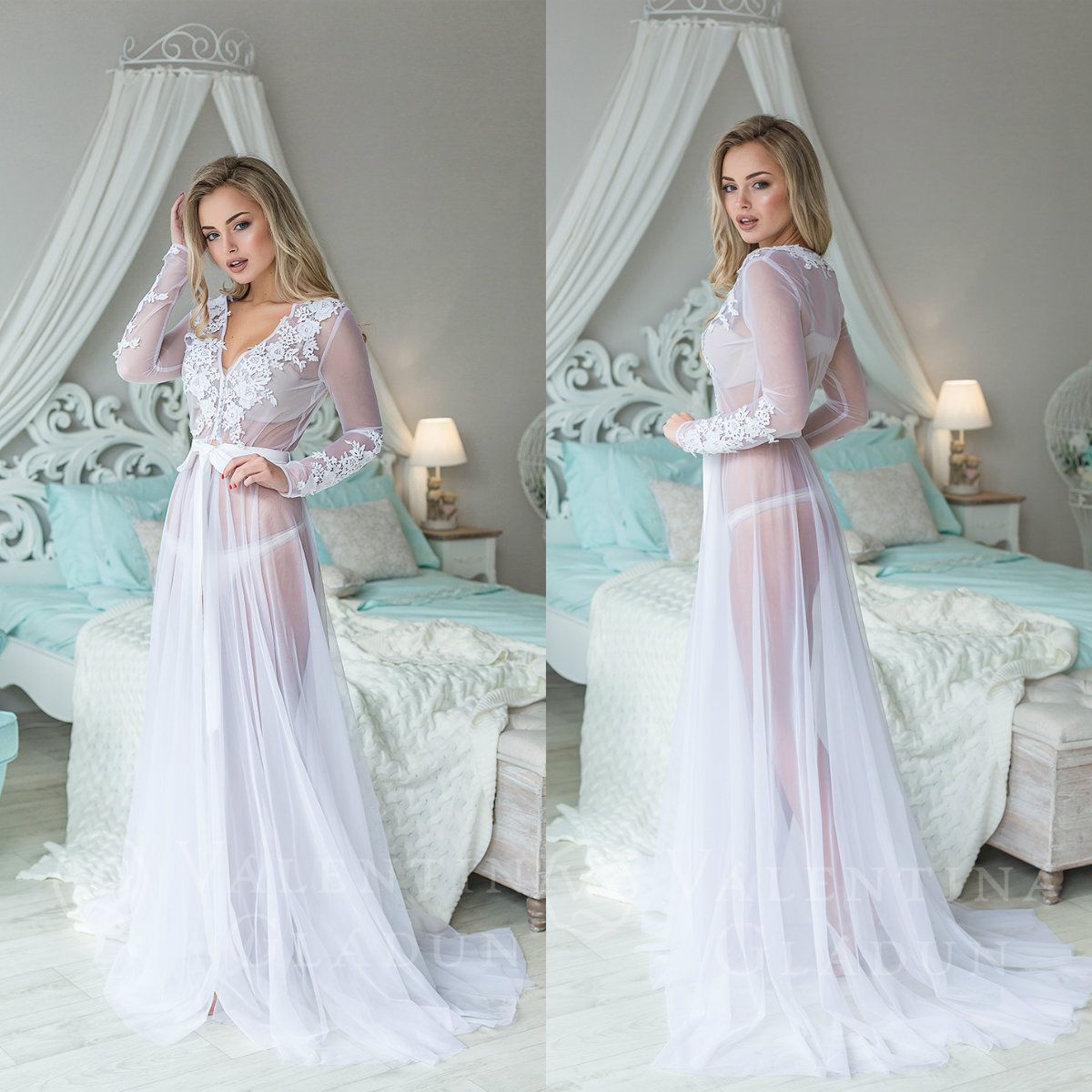 white chiffon frocks designs