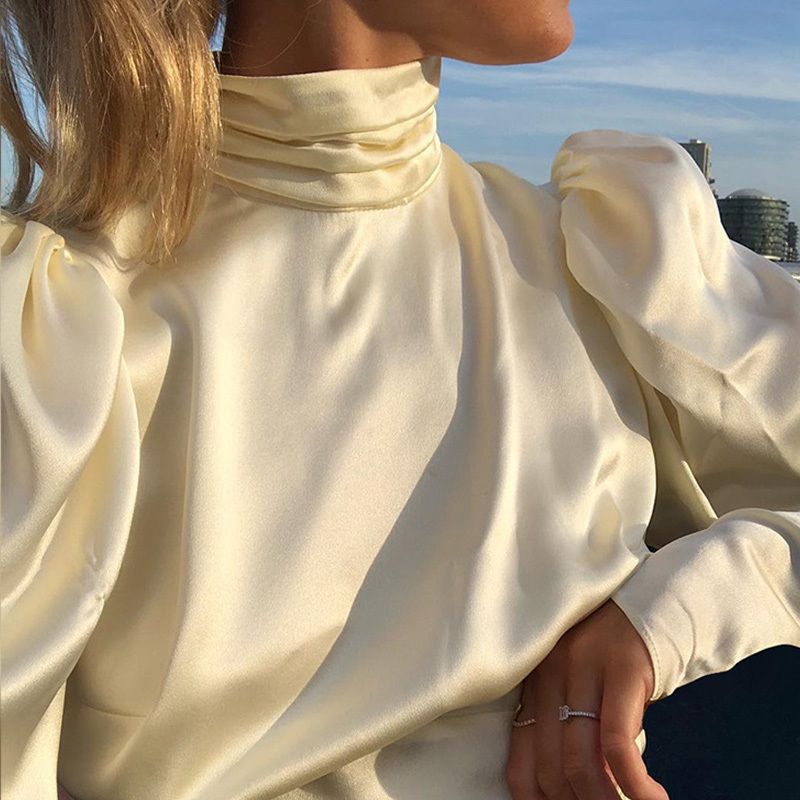 blouse with turtleneck