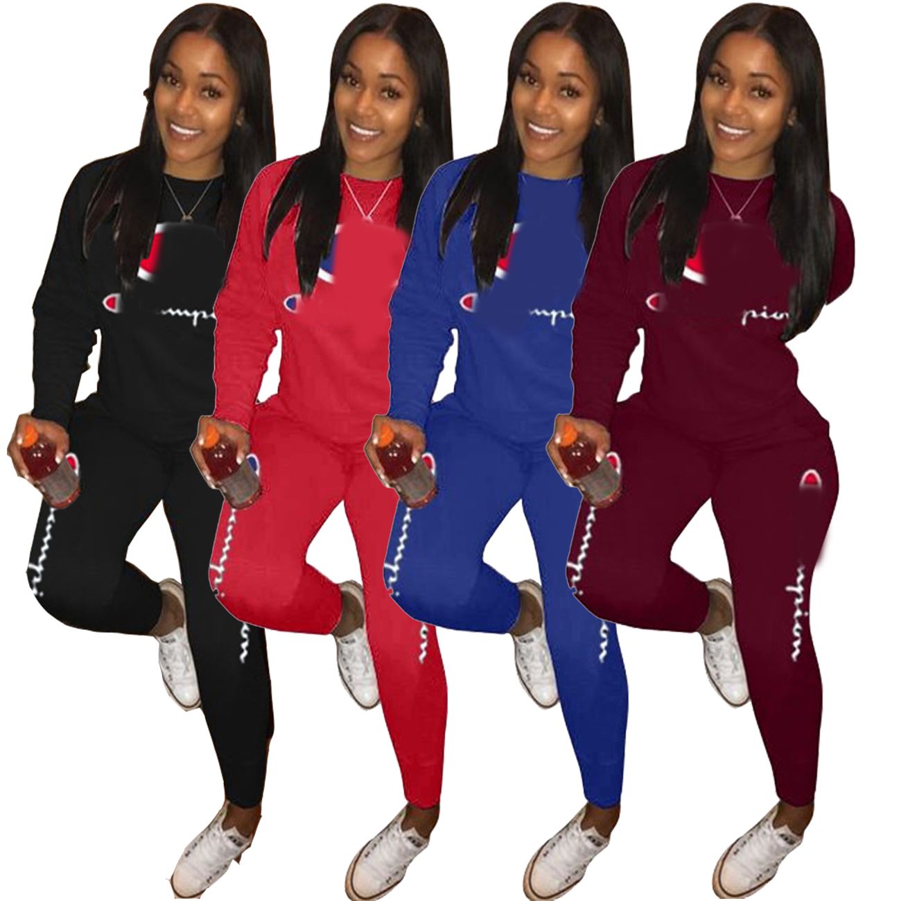 2020 2019 Women Sport Suit Pullover 