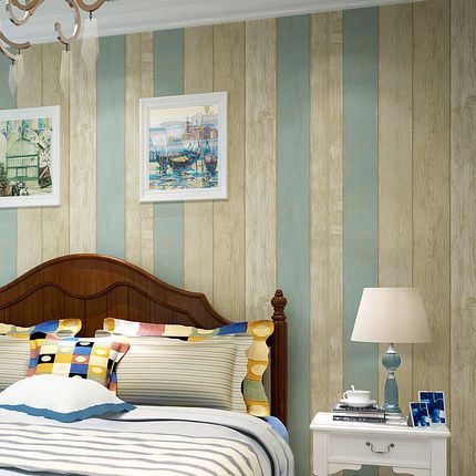 Modern Fashion Horizontal Blue Striped Wallpaper Roll Vertical Kids Child For Wall Living Room Bedroom Free Hd Desktop Wallpapers Free Hd Images