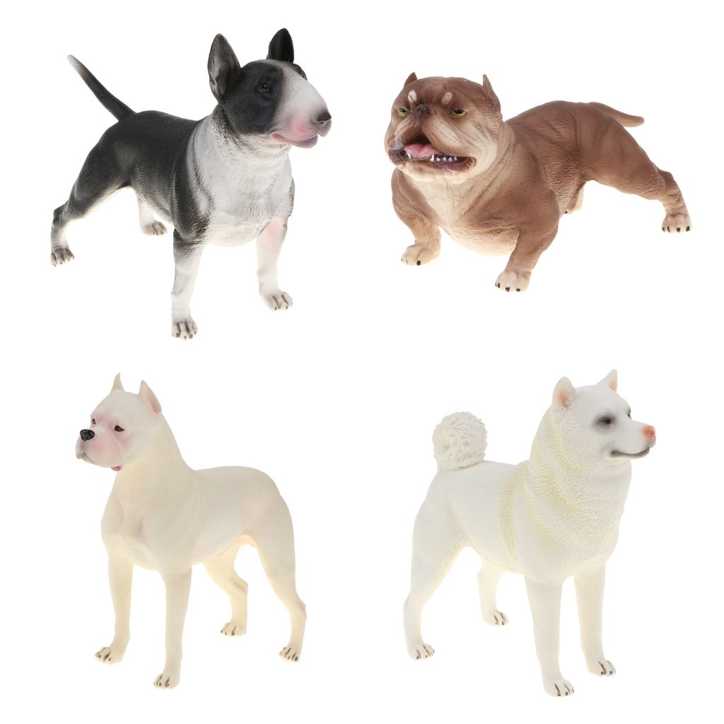 2021 lifelike dog figures bull terrier