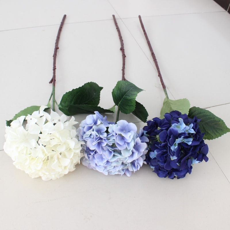 Flores artificiais barato Seda hydrangea buquê de casamento casa de Ano  novo acessórios de decoração para