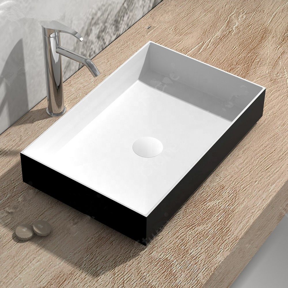 2020 Bathroom Rectangular Countertop Wash Sink Fashionable