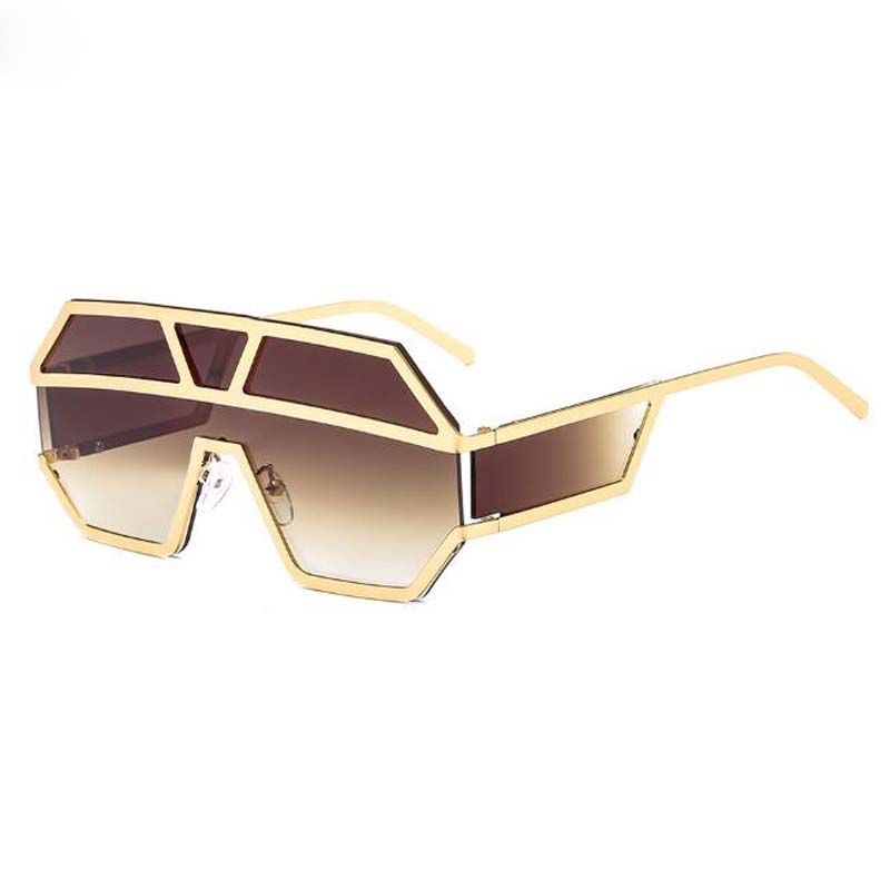 Hot New One Piece Lens Sunglasses Women Oversized Square Sun