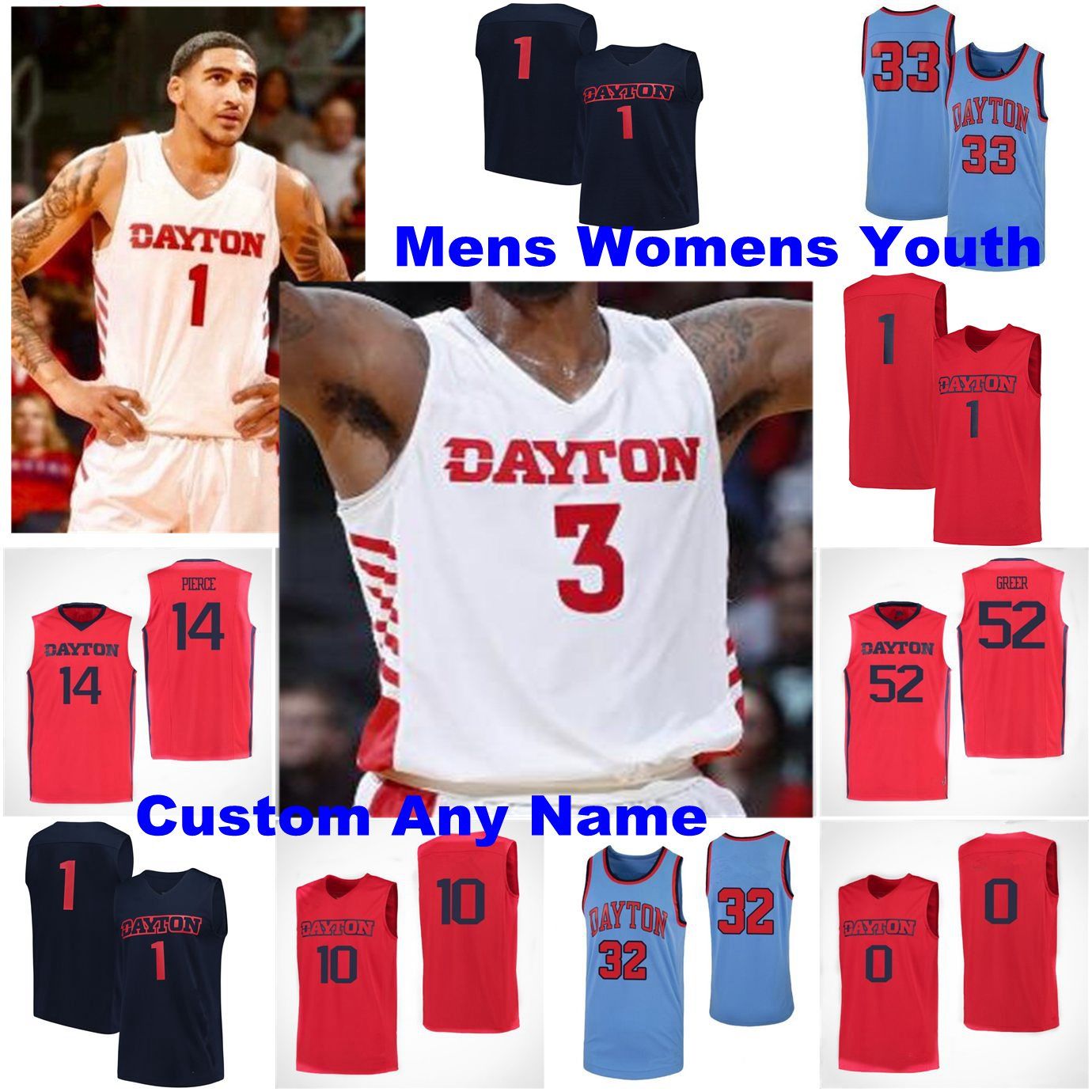 2021 Dayton Flyers Jerseys Men S 31 Jhery Matos Jersey Jordy Tshimanga