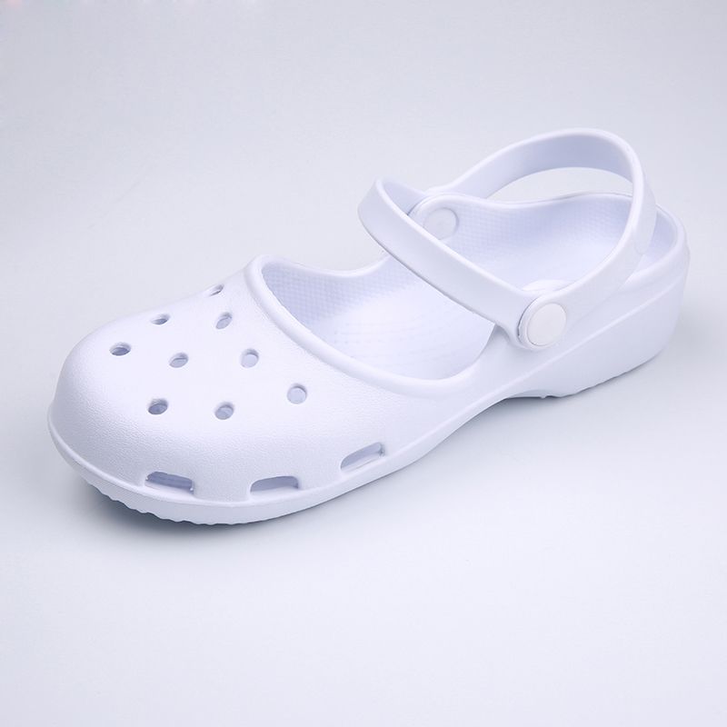 white clogs shoes