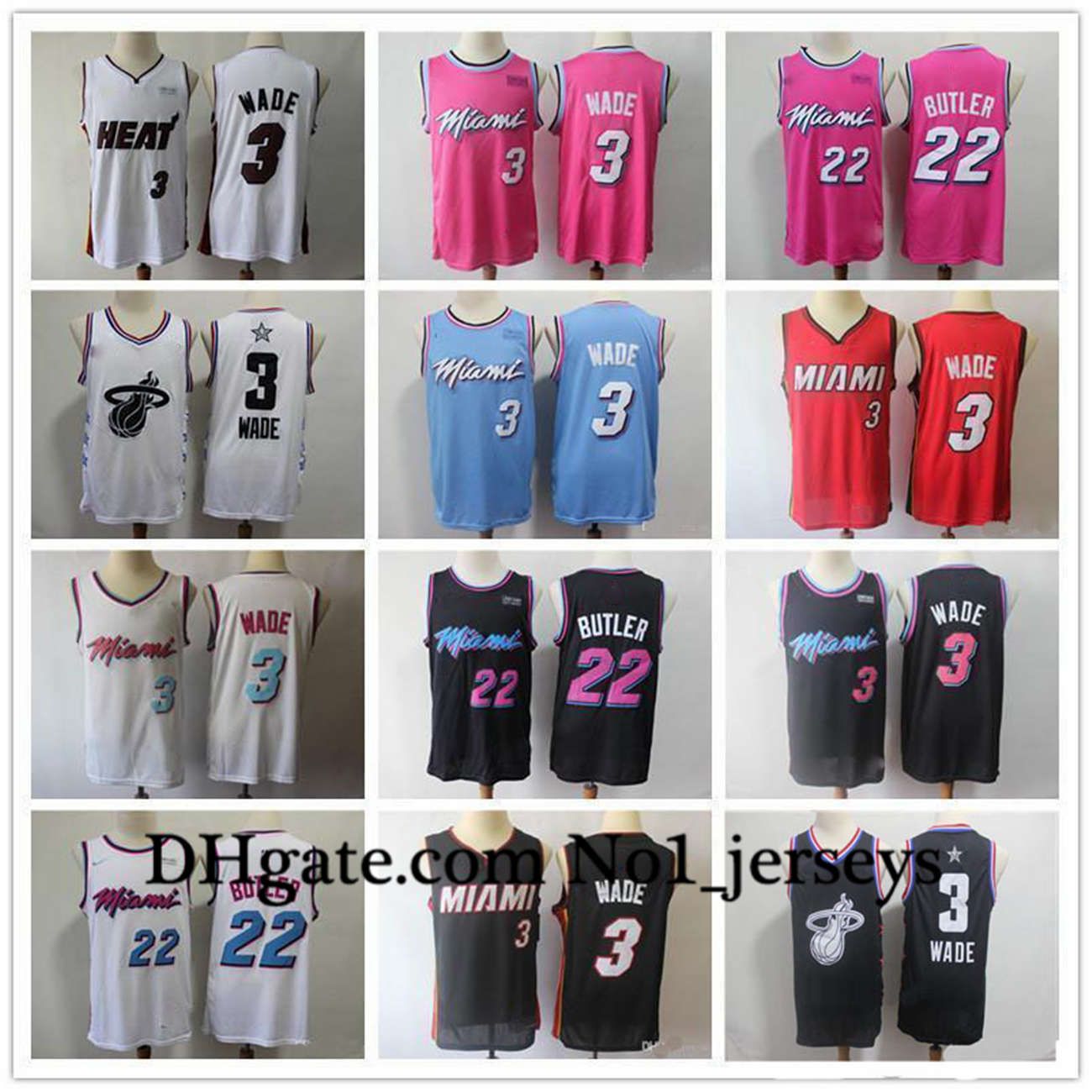 Compre Mens Mujeres Miami Juvenil NBA Calor Camisetas De Baloncesto Negro Rojo Retroceso Dwyane Wade 3 22 Jimmy Butler, Blanco Rosa A 19,62 € Del No1_jerseys1 | DHgate.Com