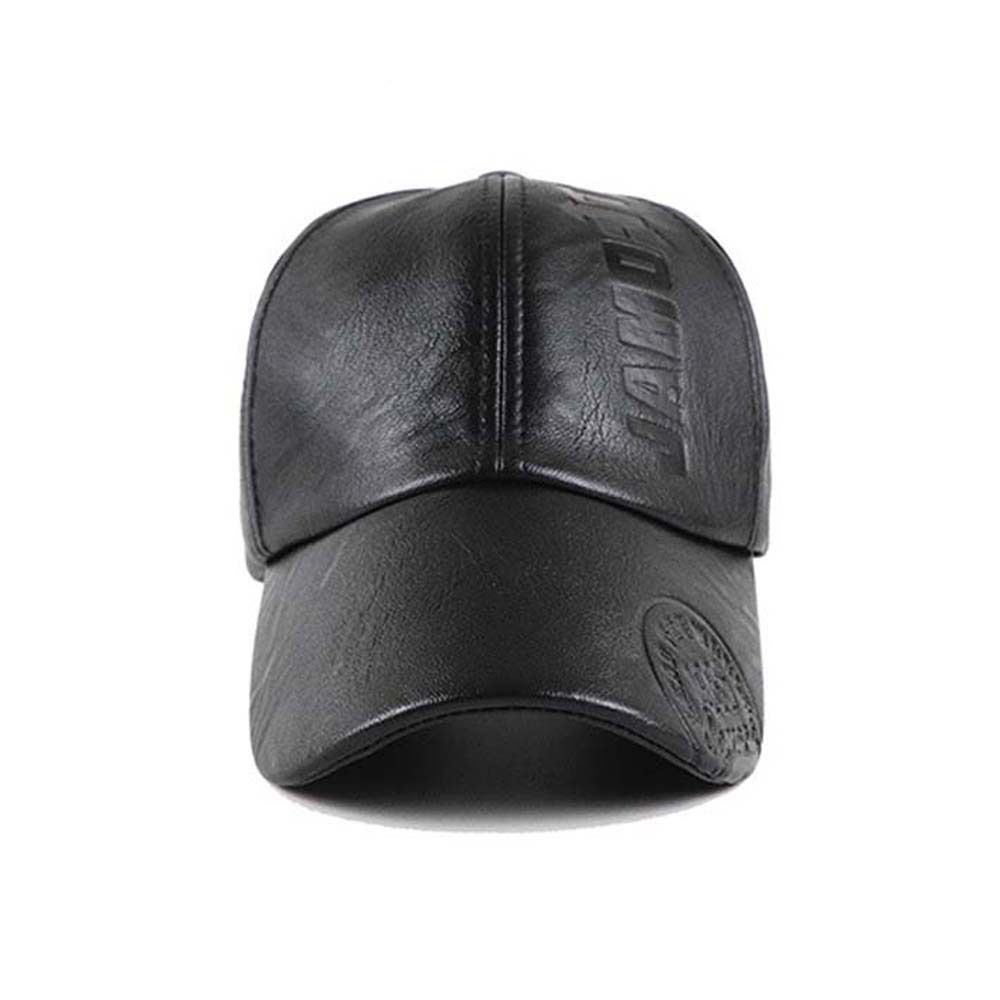 men's leather baseball caps