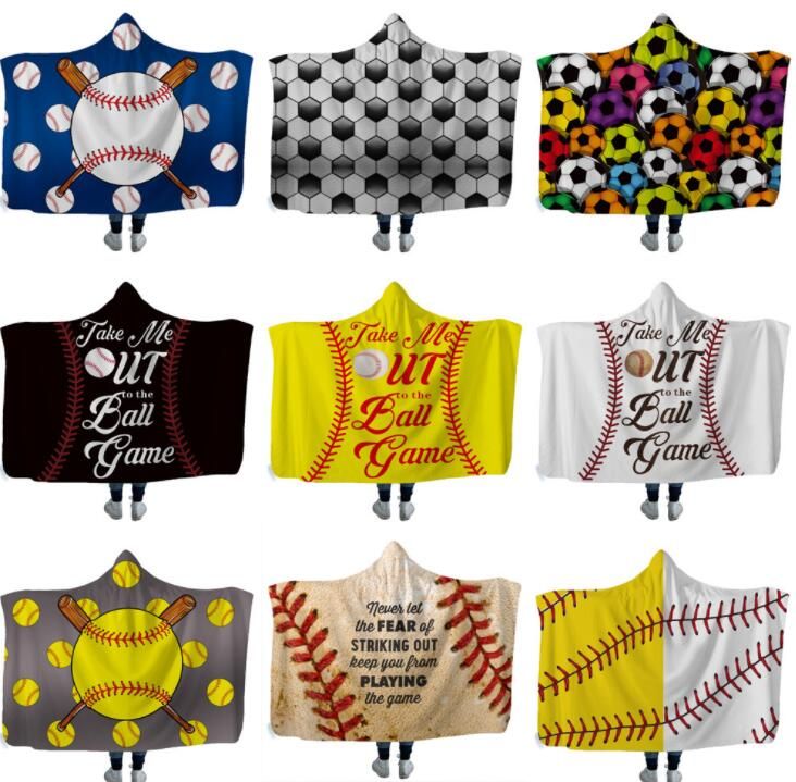 hooded baseball blanket