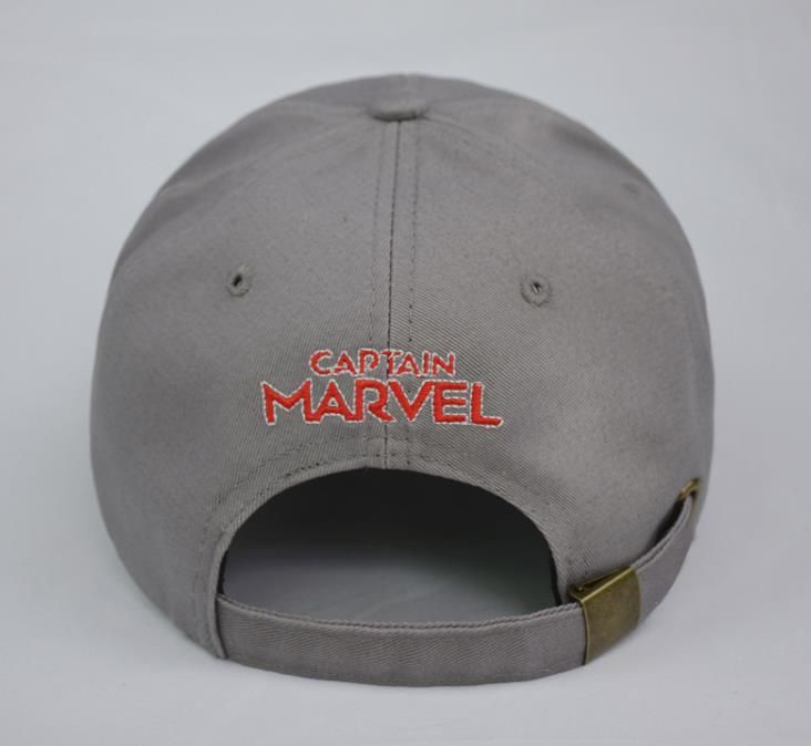 2019 Movie Captain Marvel Carol Danvers Cosplay Hat Superheroine Embroidery Caps