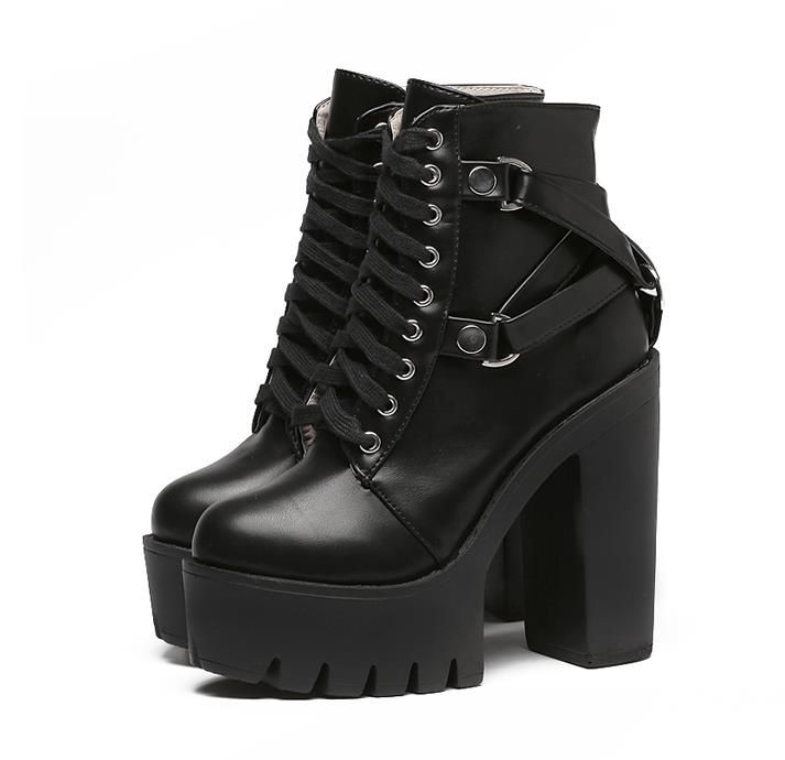 Botas Negras Plataforma Zealand, SAVE - horiconphoenix.com