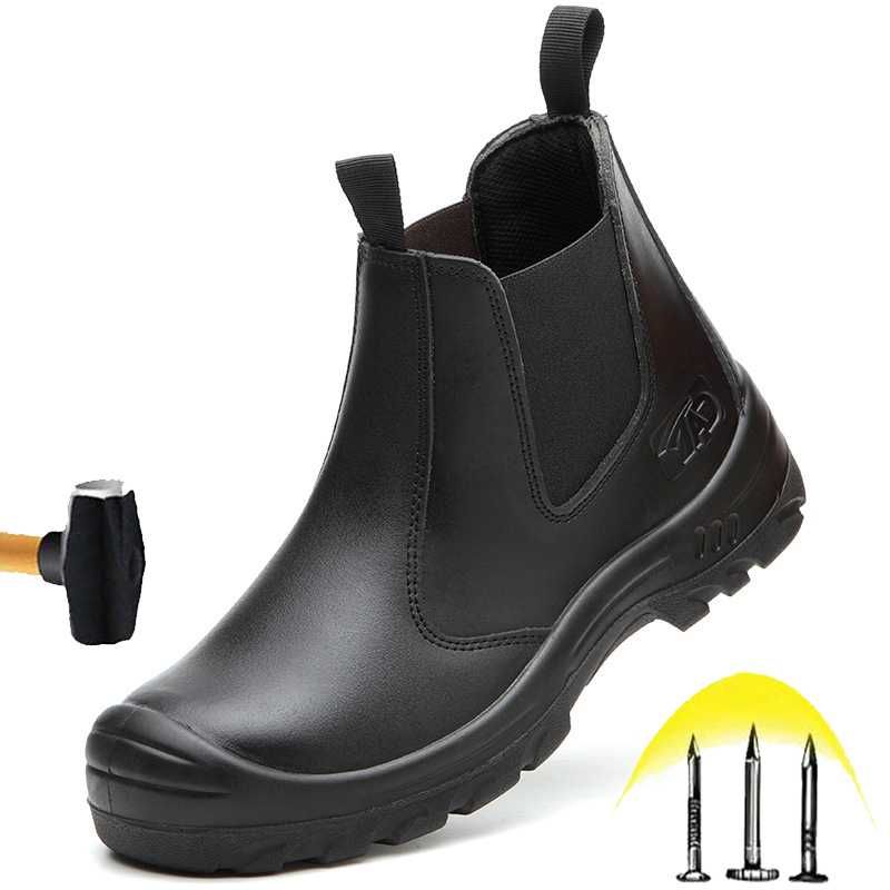 mens steel toe cap chelsea boots