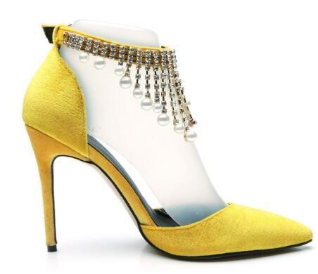 yellow heels in store