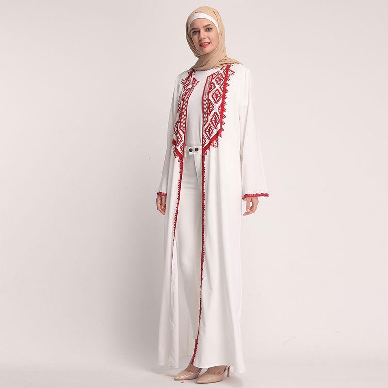 white kaftan abaya