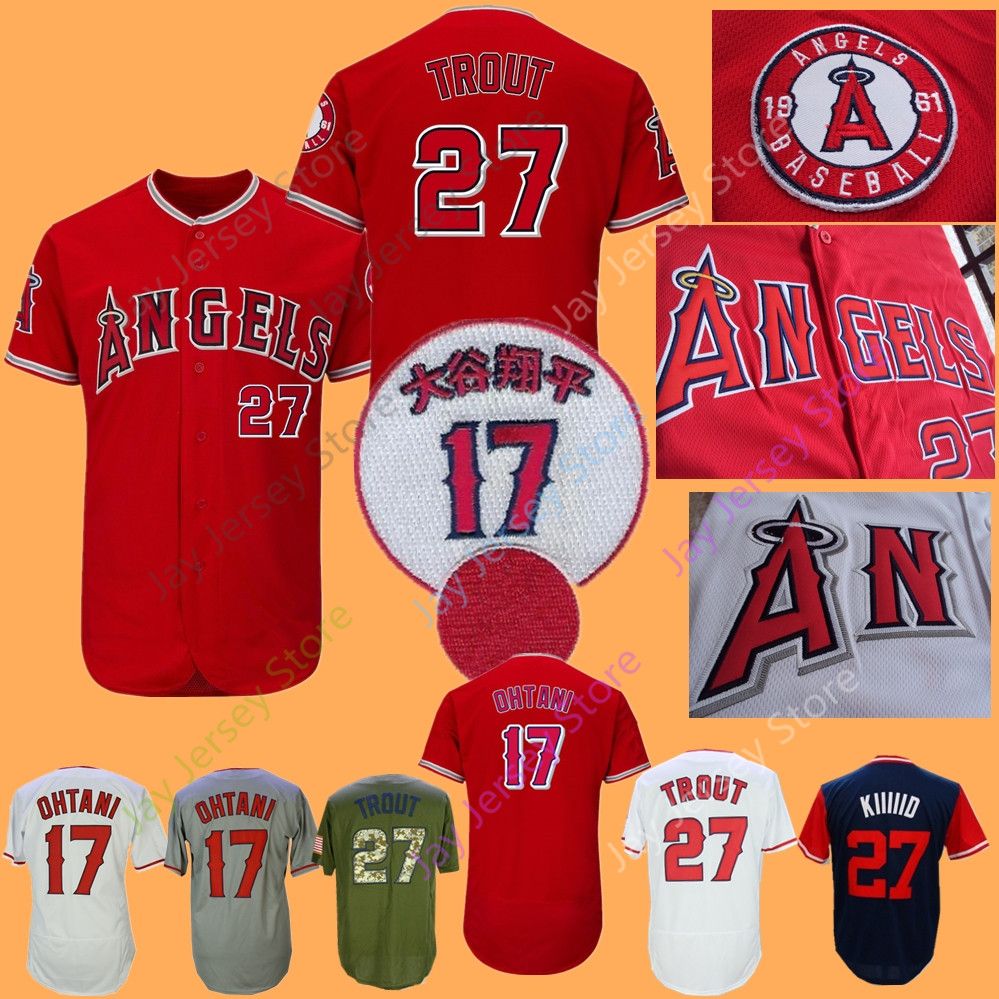 grey mike trout jersey