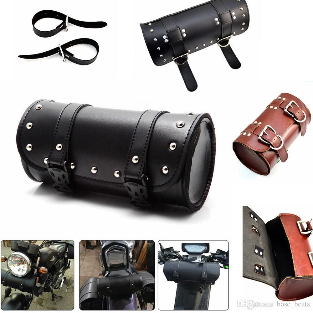 leather fork bag