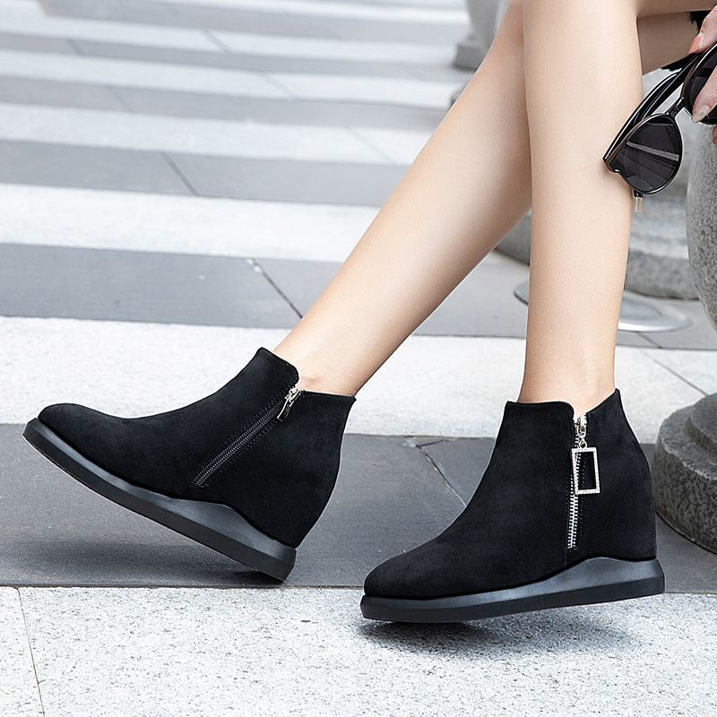 ladies black dress boots