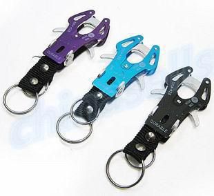 Tiger Hook Lock Carabiner Clip Hiking Climbing Tool W0F7 Key Ring Keychain Q2S1 
