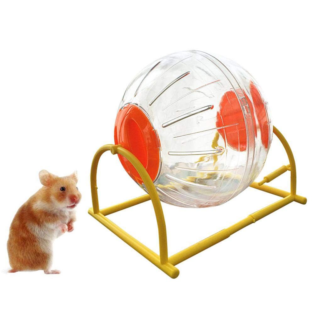 Hamster Exercise Ball Mini Transparent Hamster Toy With Base Funny
