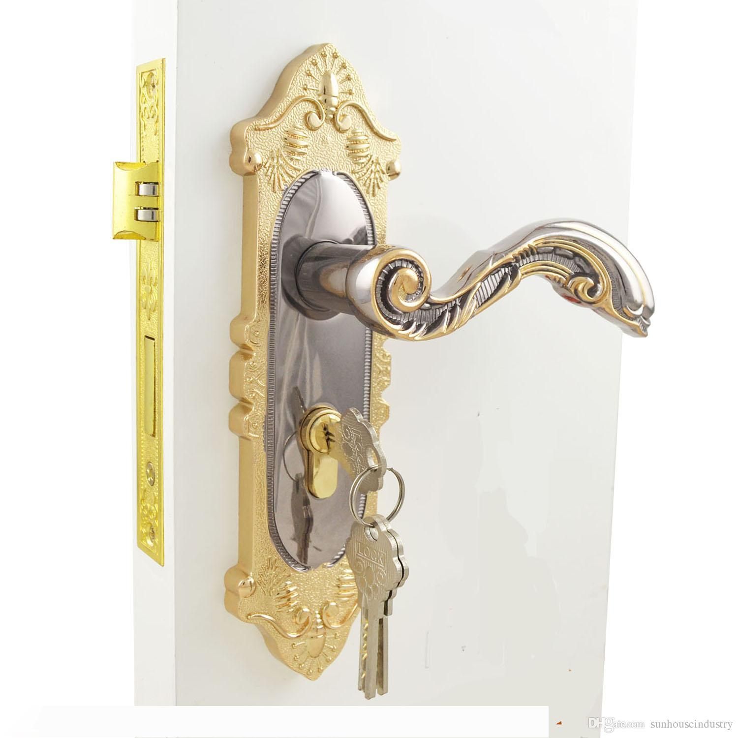 satin al y1292tbg ic yuksek kaliteli cinko alasimi kapi kolu kilidi avrupa yatak odasi banyo kapi kilitleri kapi dekorasyon tl1 164 89 dhgate comda