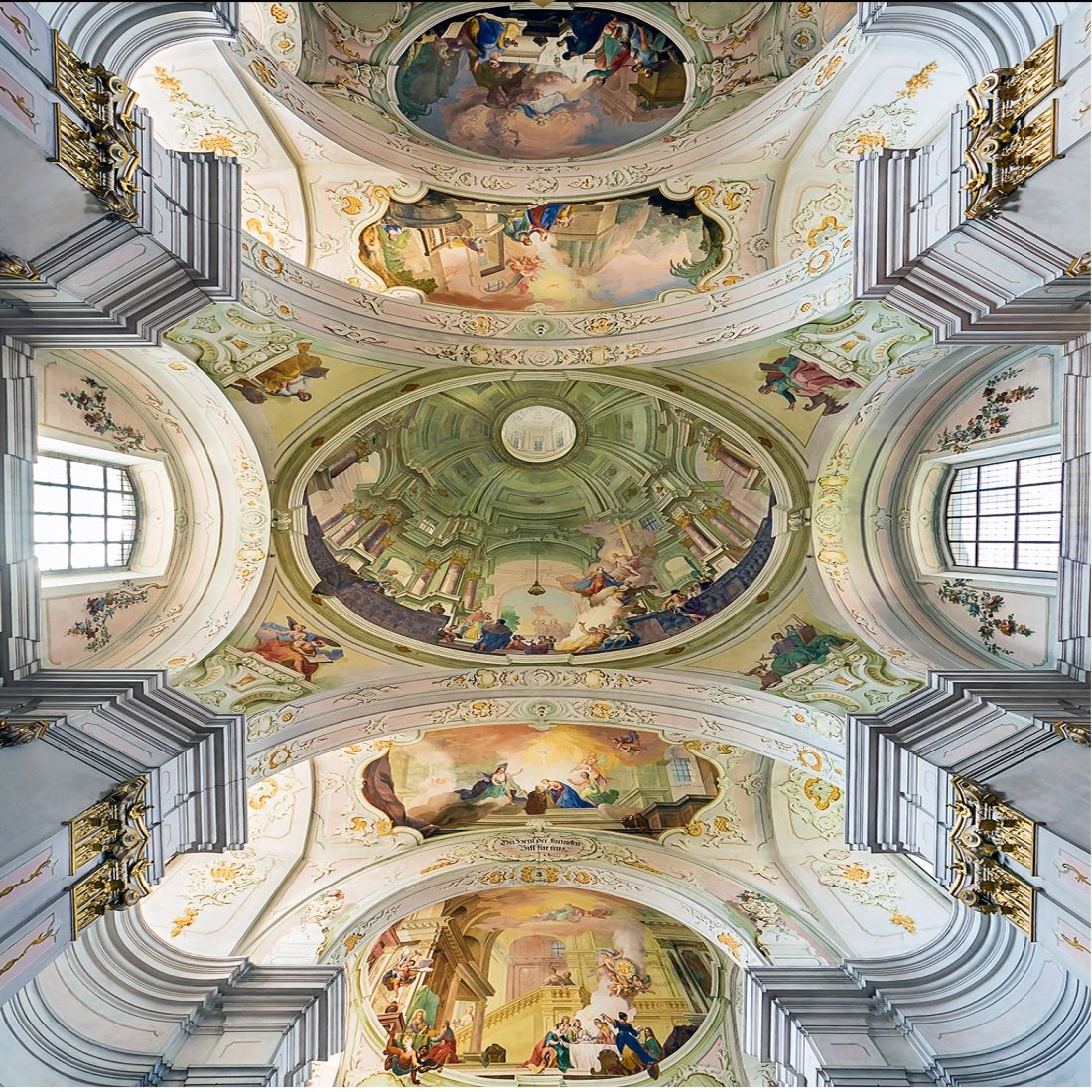 European Angel Classical Oil Painting Ceiling Mural ...