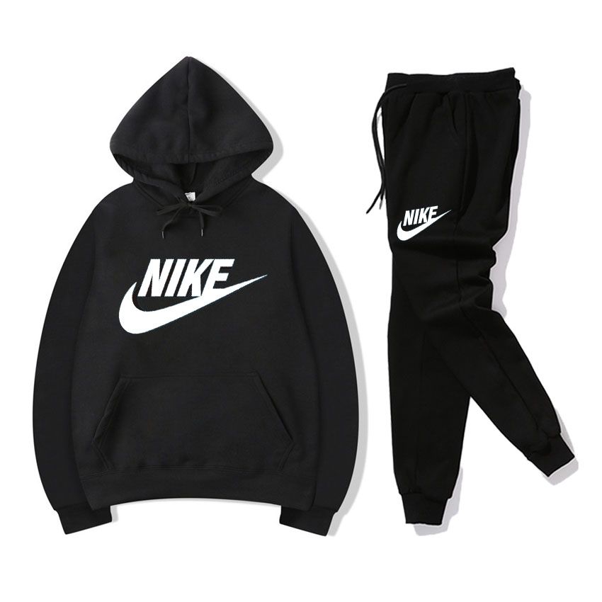 black and white nike sweatsuit