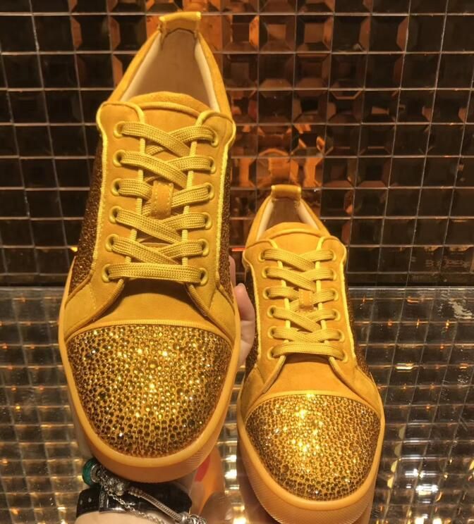 yellow sparkle shoes