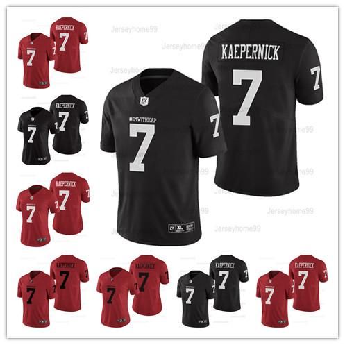 colin kaepernick black and red jersey