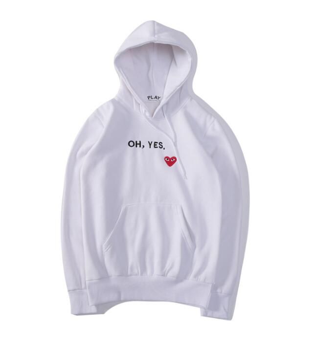 comme des garcons oh yes moletom com capuz