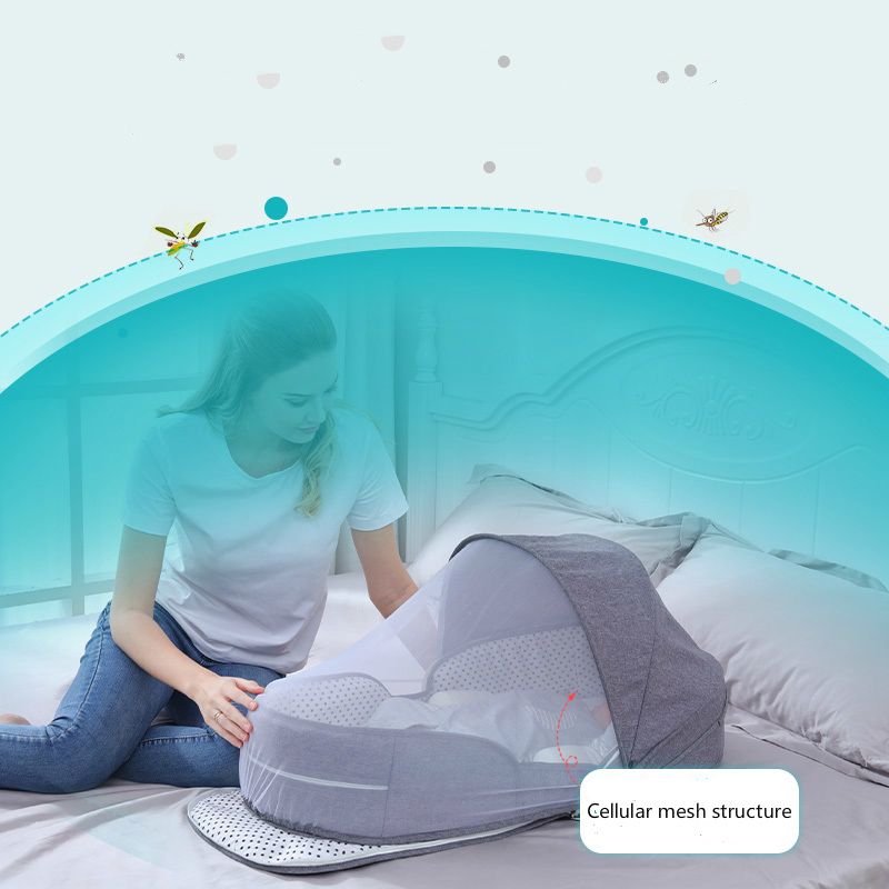 baby nest with mosquito net