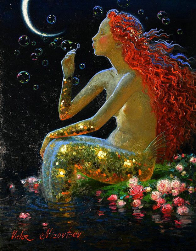 Acheter Mur Art Photo Victor Nizovtsev Peinture À Lhuile Fantastique Sirène  Reproduction Imprimée Sur Toile Moderne Salon Chambre Chambre Décor À La  Maison NV41 De 5,18 € Du Fqianggallery | DHgate.Com