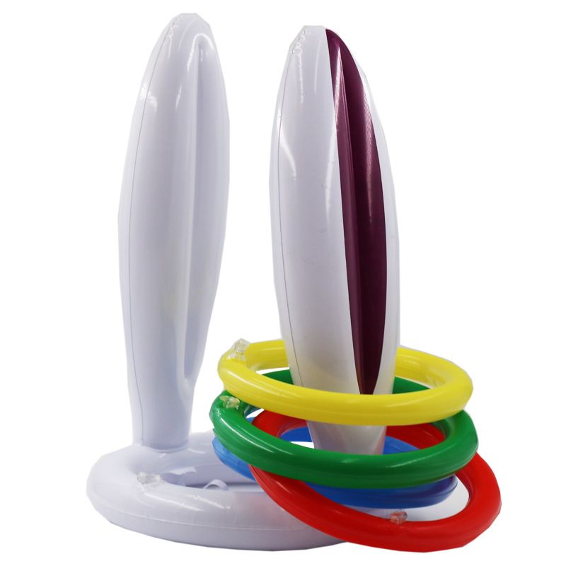 Inflatable Rabbit Ear Ring Throwing Toys For Party Show Bar Ferrule