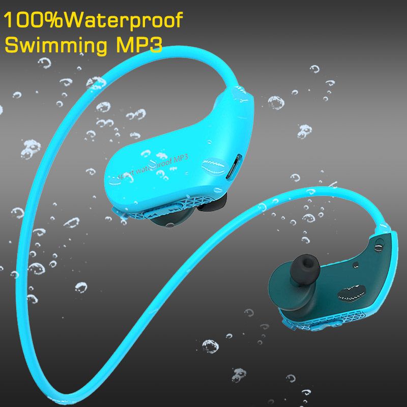 100 Waterproof Mp3 Player Swimming Earphones Surfing IP68 Sport
