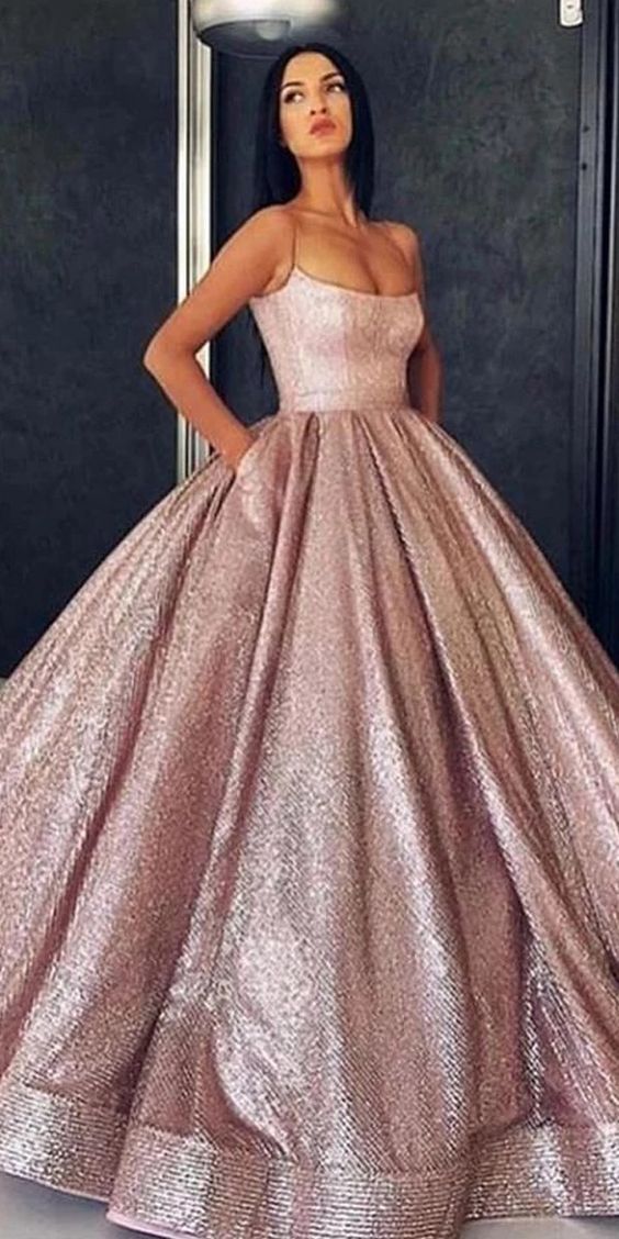 robe rose de soiree