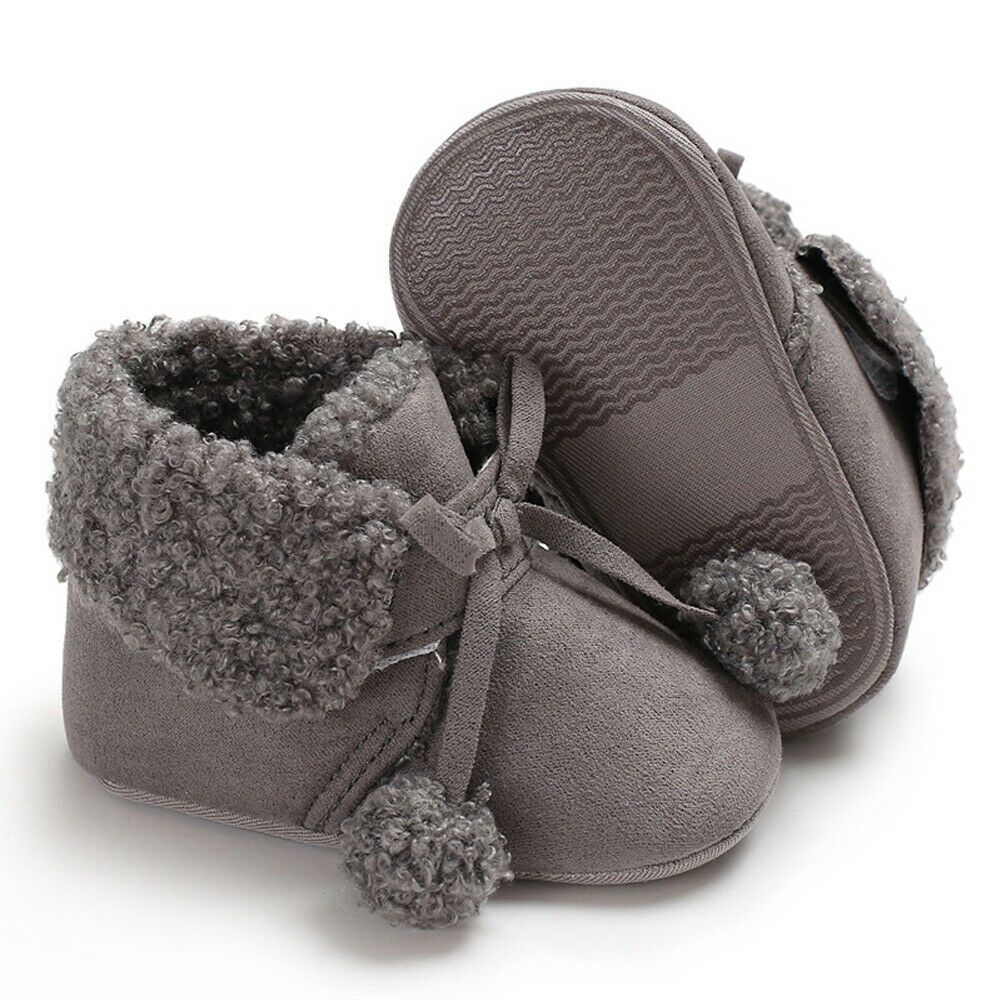 Baby girls Winter Warm Soft Sole Colorful Crib Shoes Toddlers Home Shoes Boots