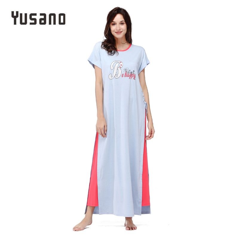 short sleeve long nightdress