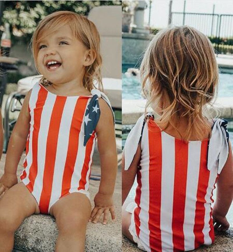 girls 4th of july bathing suit