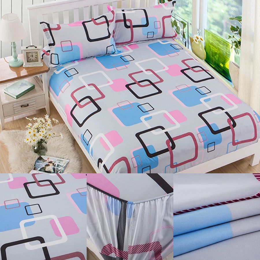 2020 Soild Color Polyester Cotton Mattress Protector Covers