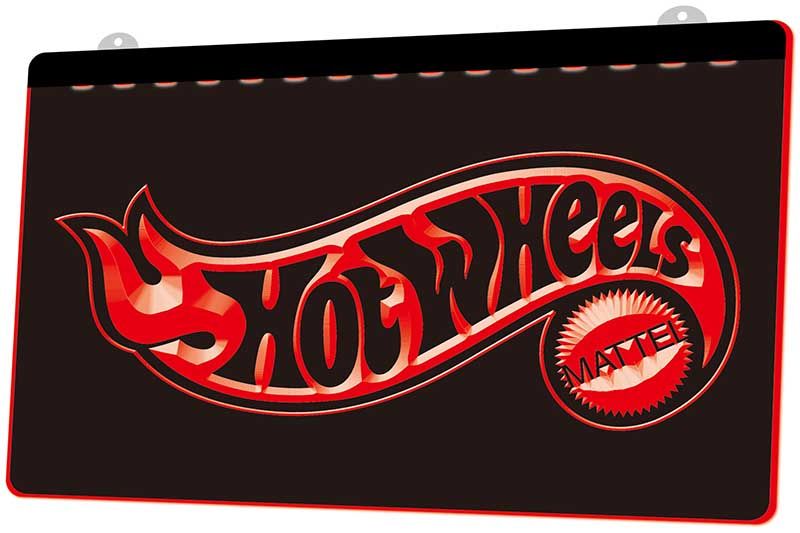 LD0891 R Hot Wheels Mattel Neon Light Sign Decor Dropshipping Wholesale