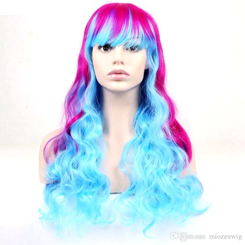 Long Curly Girls Ombre Hair Cosplay Costume Party Synthetic Wigs Purple Red Blue Highlight Mixed Color 60cm Women Wig From Xiaoyaoyao003 13 39 Dhgate Com Long Curly Girls Ombre Hair Cosplay Costume Party Synthetic Wigs Purple Red Blue Highlight Mixed Color 60cm Women Wig From Xiaoyaoyao003 13 39 Dhgate Com