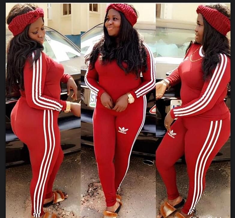 adidas red womens tracksuit