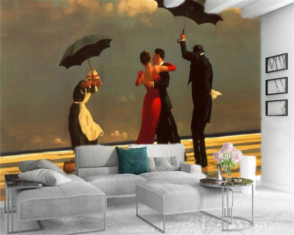 Classic 3d Wallpaper romantic couple dancing in the rain custom romantic love silk wallpaper Classic 3d Wallpaper romantic couple dancing in the rain custom romantic love silk wallpaper