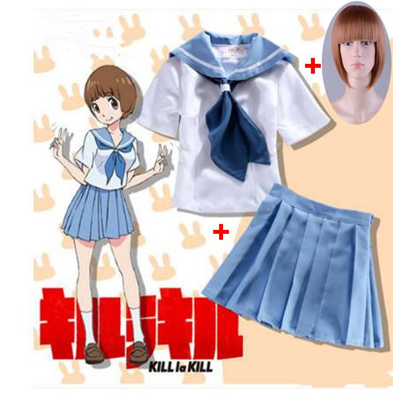 Anime Kill La Kill Mankanshoku Mako Tops Dress Sailor Suit Uniform Anime Kill La Kill Mankanshoku Mako Tops Dress Sailor Suit Uniform