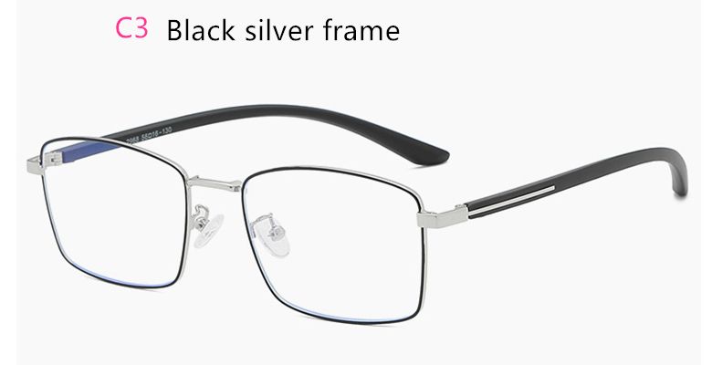 Black silver frame